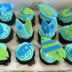 Surf Board Fondant Cupcake or Cake Toppers Edible Fondant